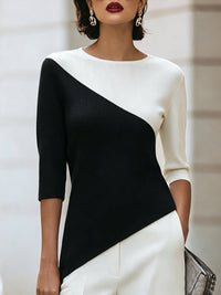 Hollyn Color Block Knit Top