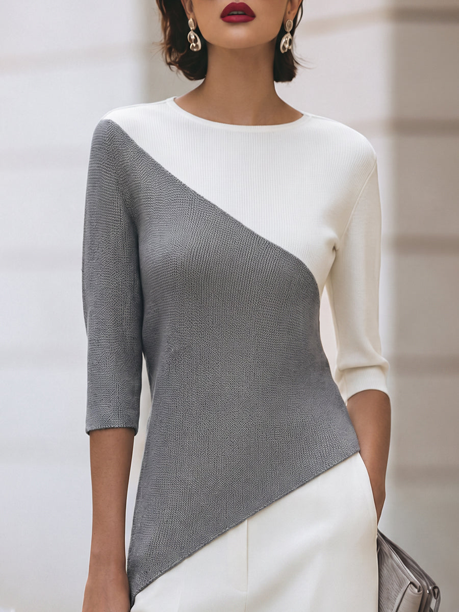 Hollyn Color Block Knit Top_7