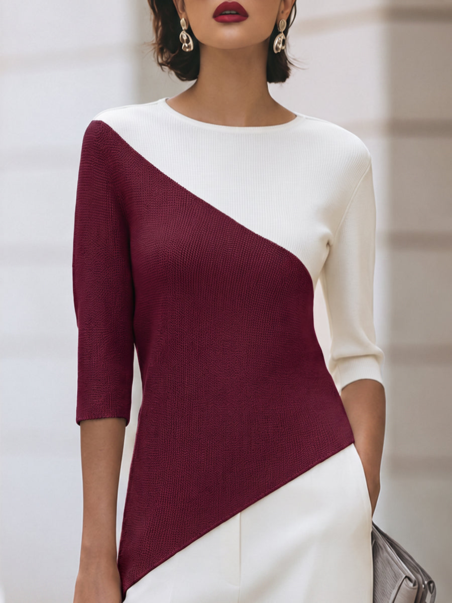 Hollyn Color Block Knit Top_8