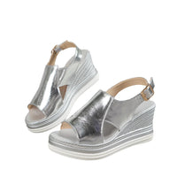 Claire Cushioned Arch Support Comfort Sandals Gold Silver