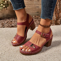 Peyton Cushioned Leather Sandals Eight Colours