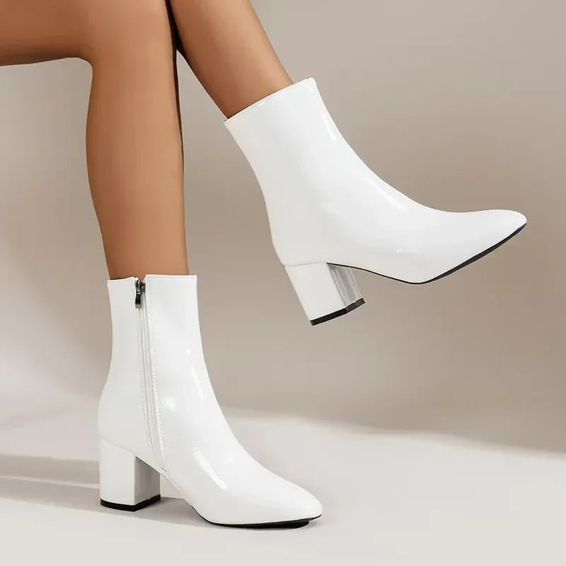 Georgia Block Heel Ankle Boots