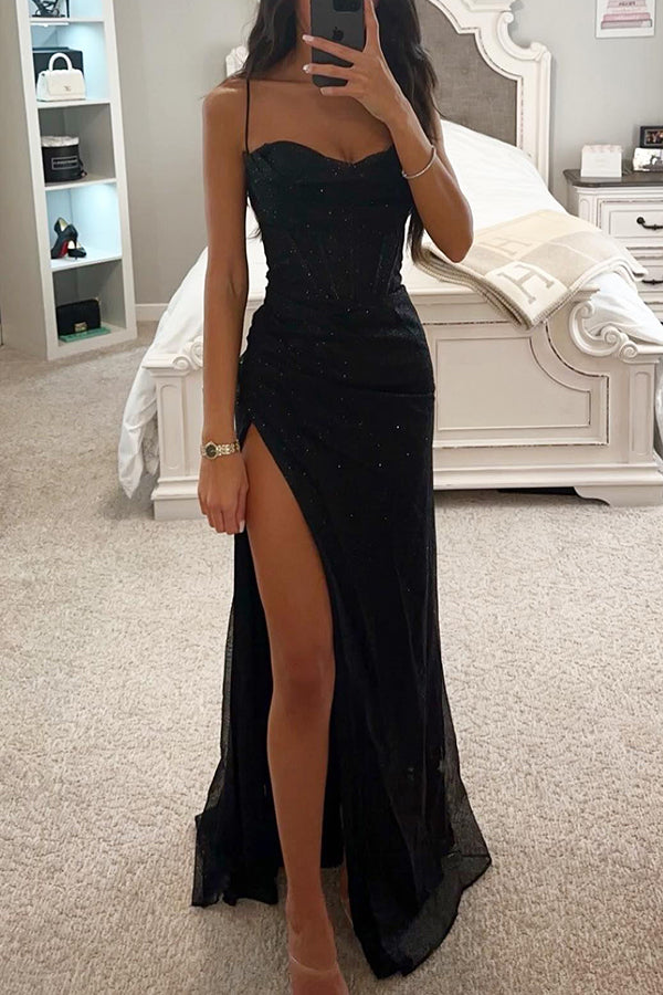 Fiora Sequin Corset Maxi Dress