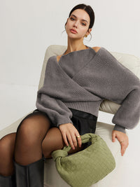 Hollis Wrap Front Knit Top