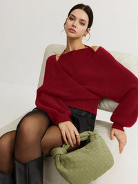 Hollis Wrap Front Knit Top