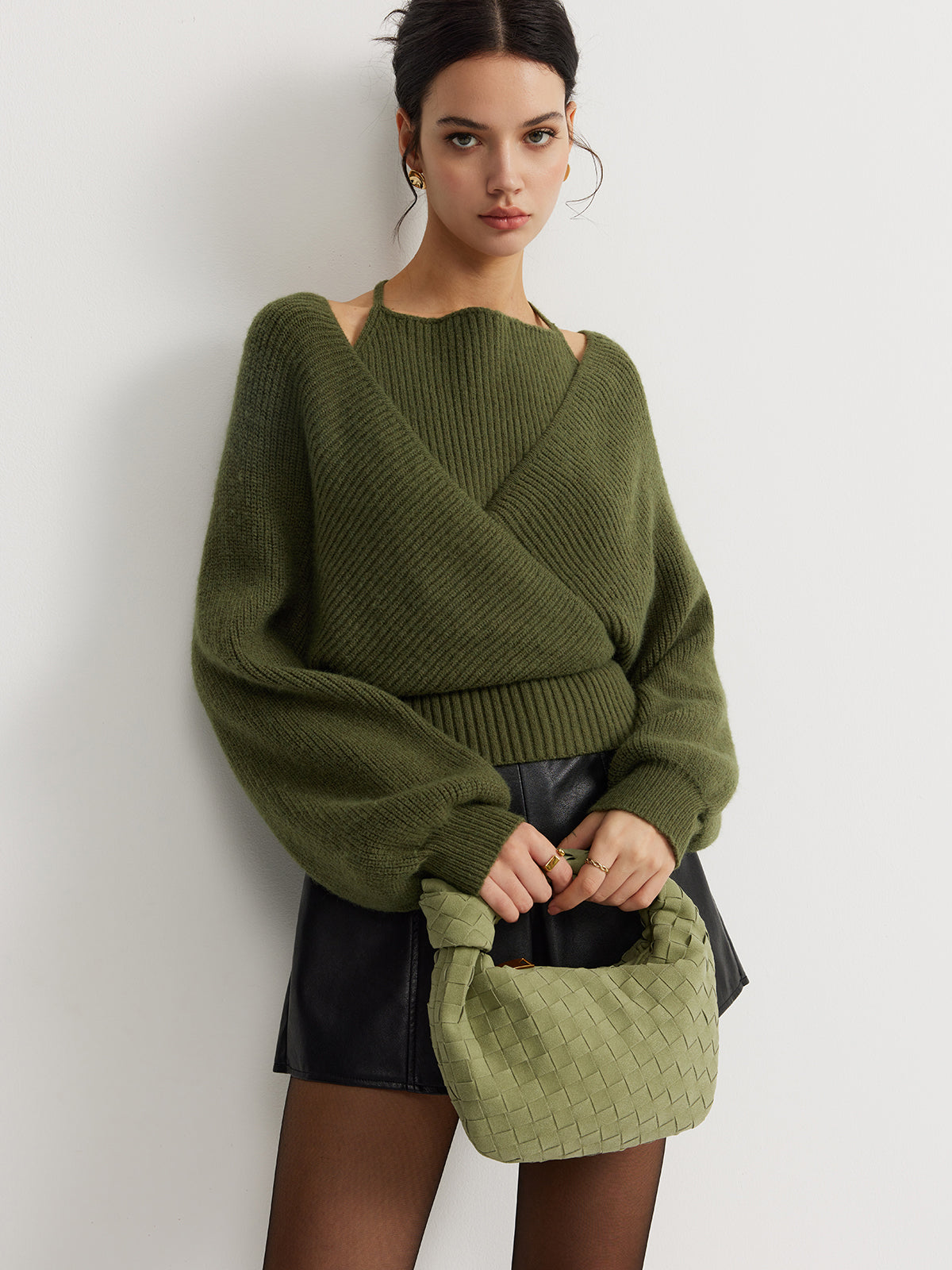 Hollis Wrap Front Knit Top