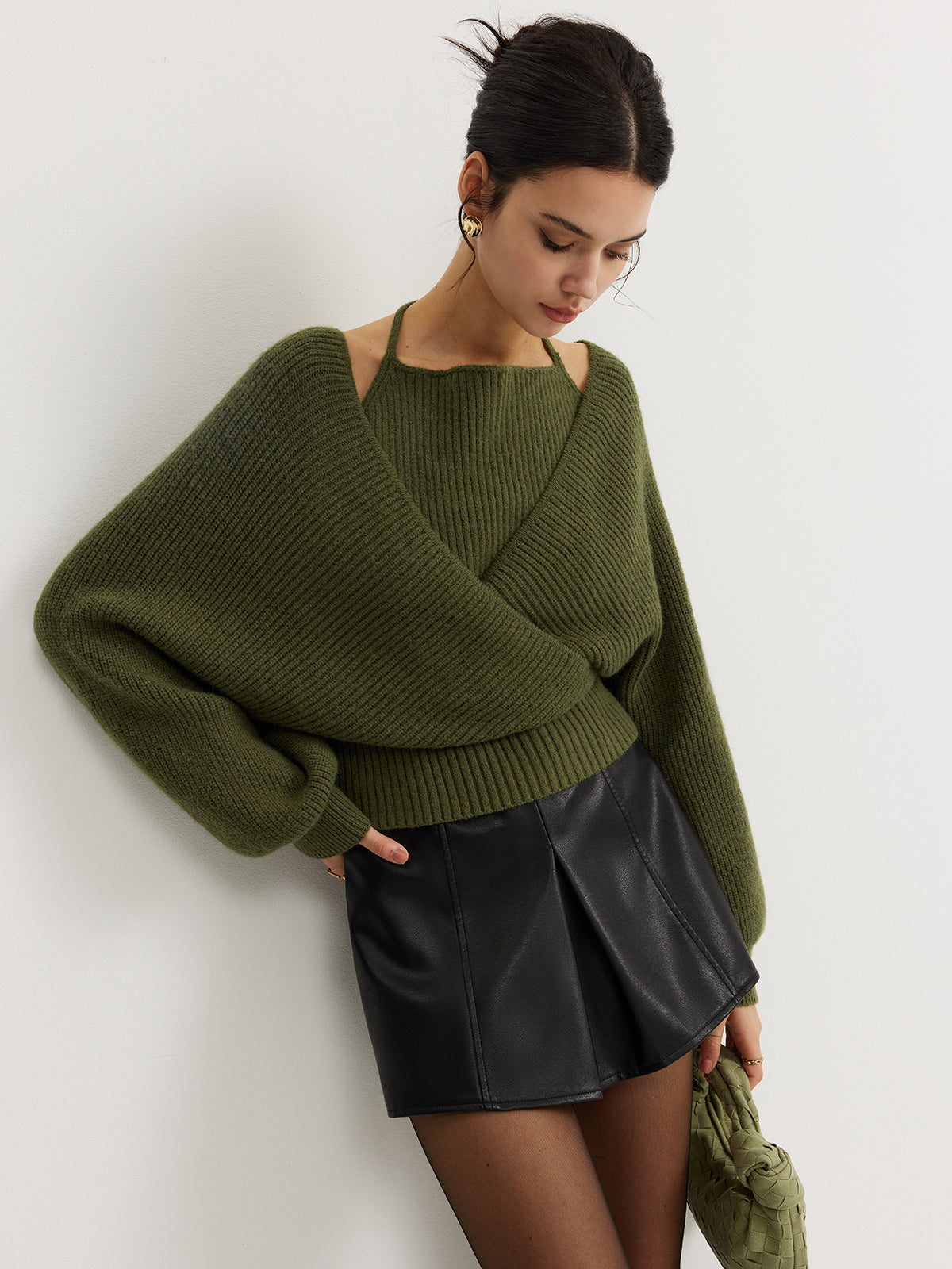 Hollis Wrap Front Knit Top