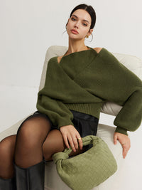 Hollis Wrap Front Knit Top