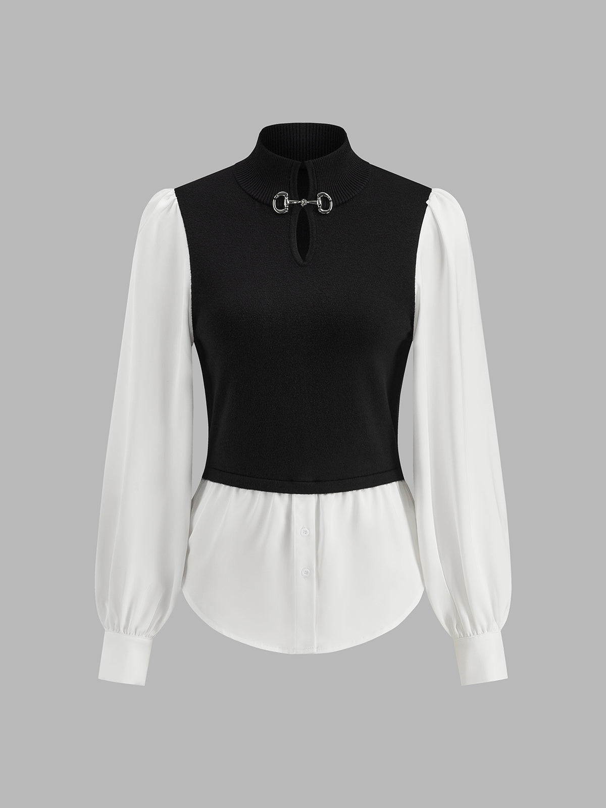 Isaura Color Block Knit Top_8