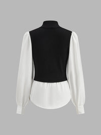 Isaura Color Block Knit Top