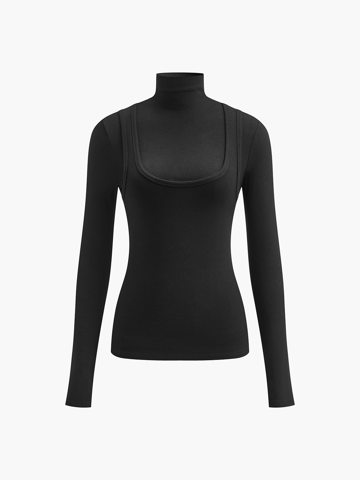 Lilou Mock Neck Long Sleeve Top