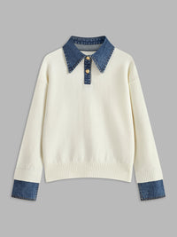 Maddie Collared Knit Sweater