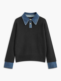 Maddie Collared Knit Sweater