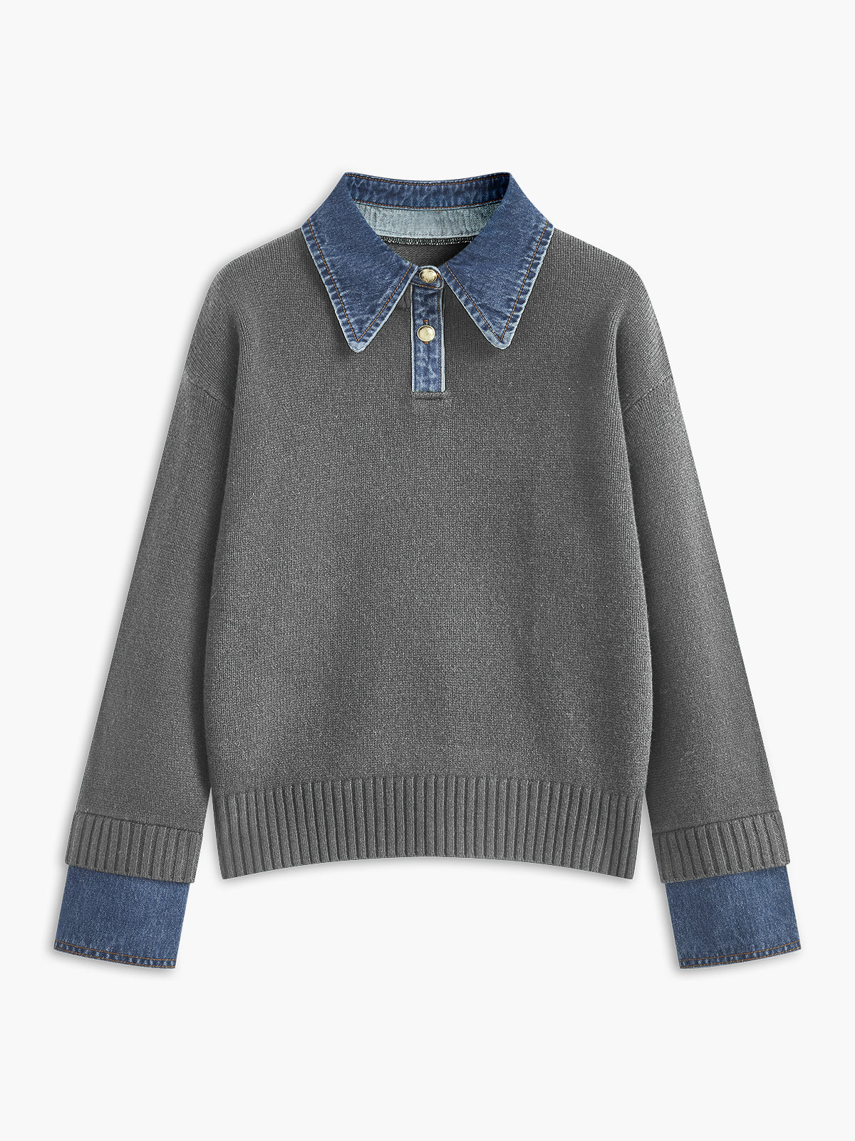 Maddie Collared Knit Sweater