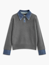 Maddie Collared Knit Sweater