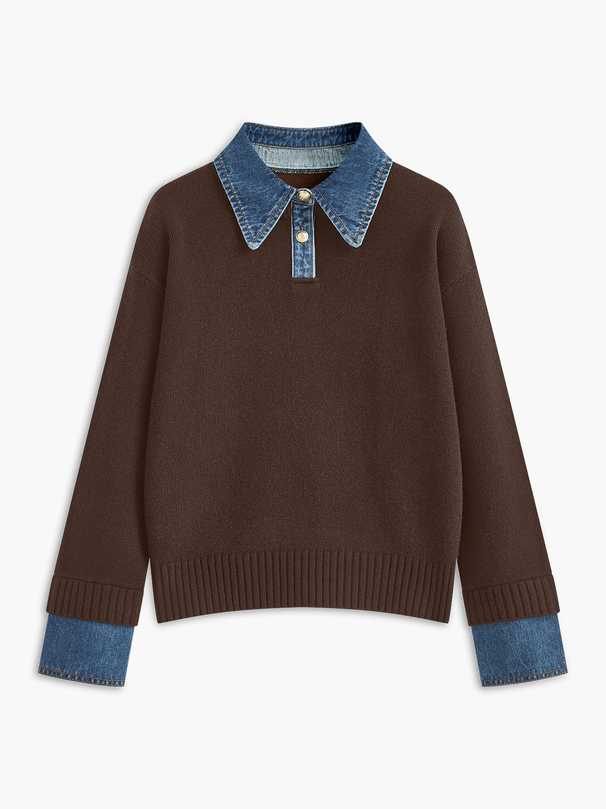 Maddie Collared Knit Sweater