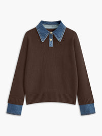 Maddie Collared Knit Sweater
