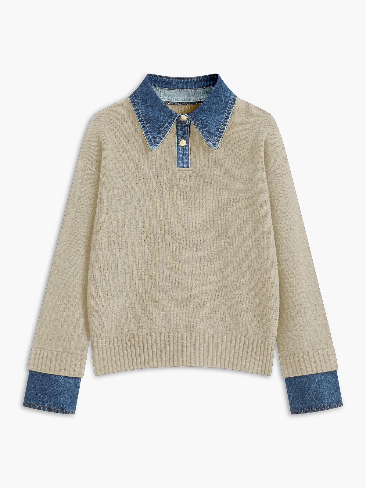 Maddie Collared Knit Sweater