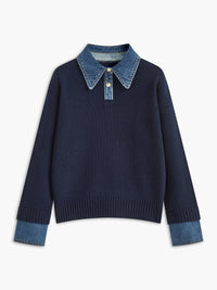 Maddie Collared Knit Sweater