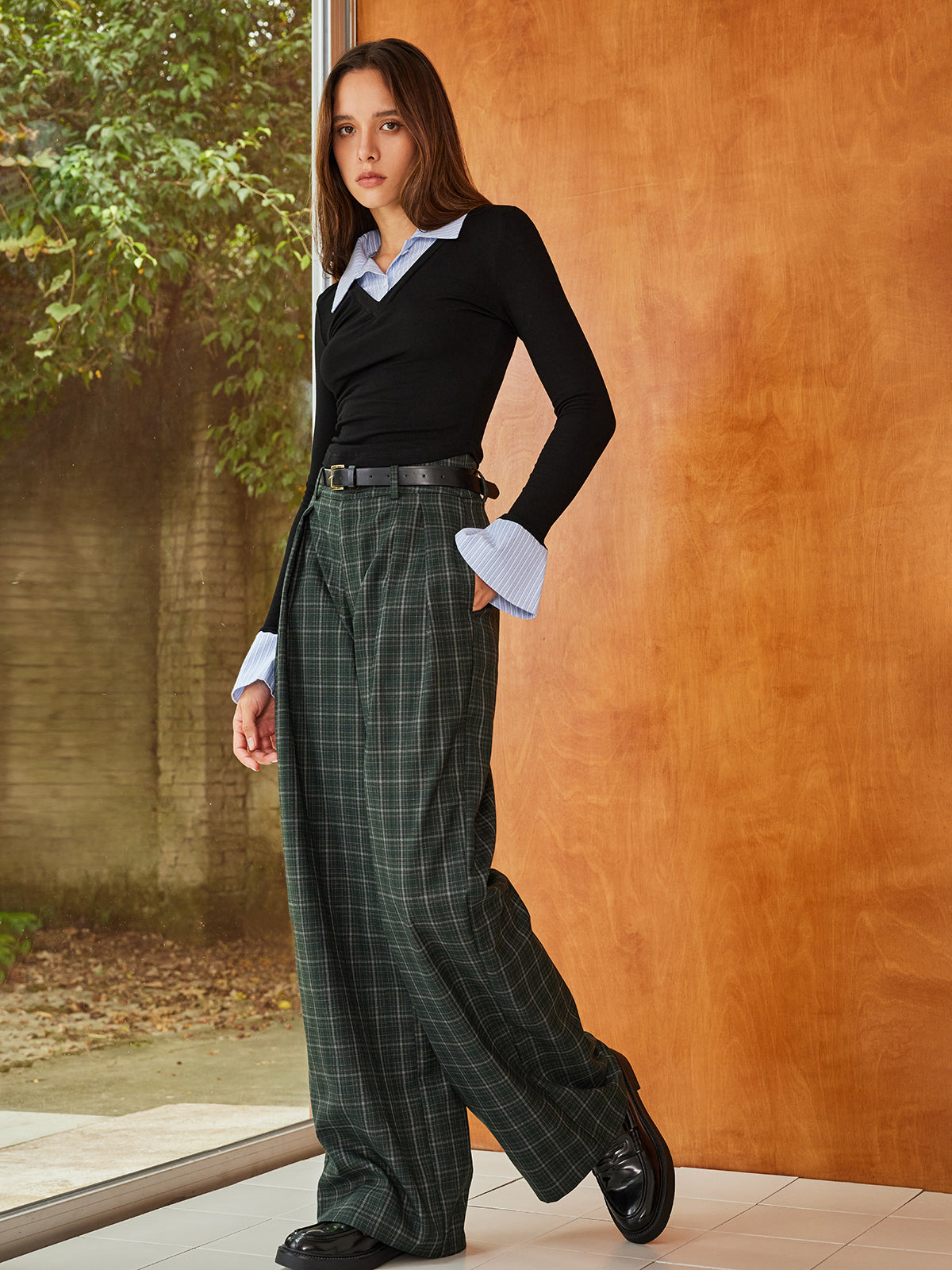 Mavis Cotton Layered Collar Polo Top_7