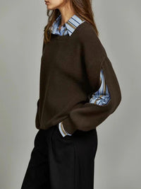 Mireia Ribbed Cutout Knit Jumper