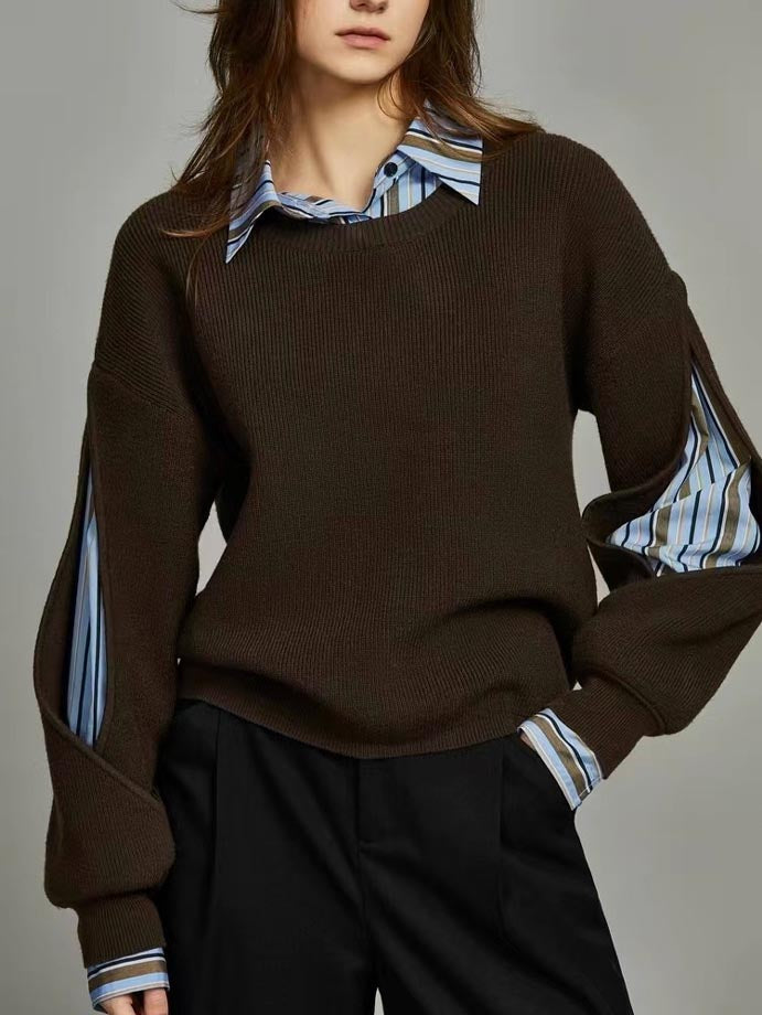 Mireia Ribbed Cutout Knit Jumper