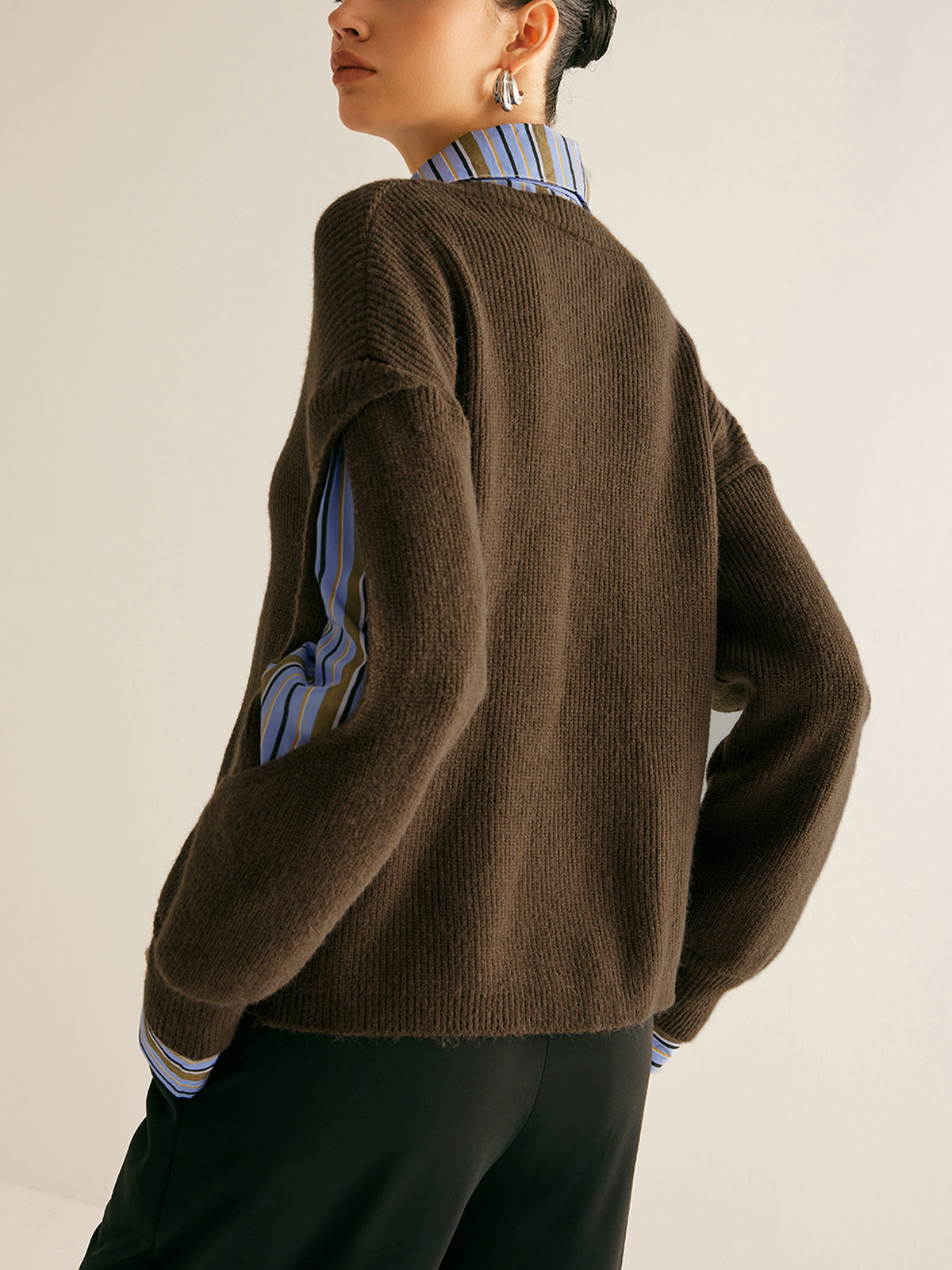 Mireia Ribbed Cutout Knit Jumper