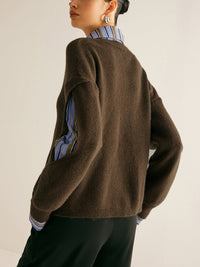 Mireia Ribbed Cutout Knit Jumper