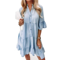 Estella Relaxed Denim A-Line Dress