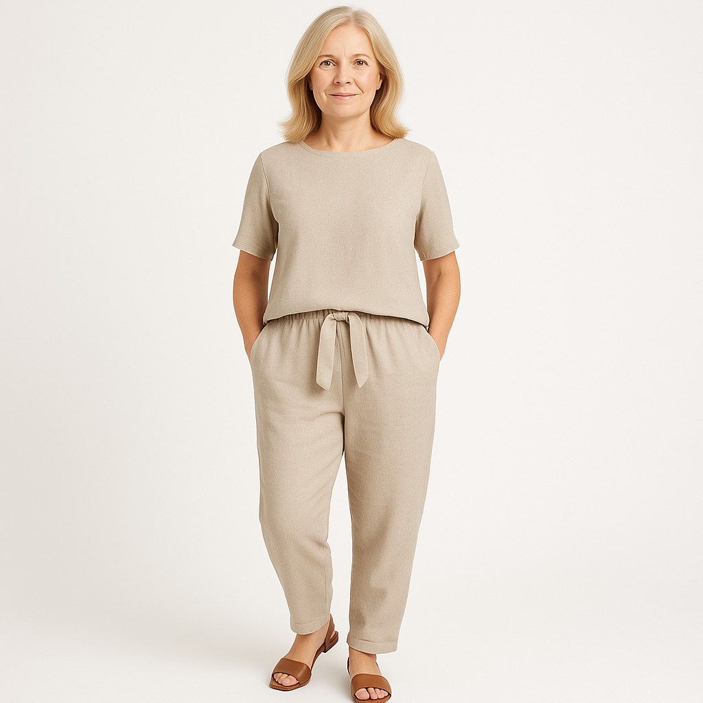 Mia Harper Tailored Wide-Leg Co-ord Summer Two-Piece Set