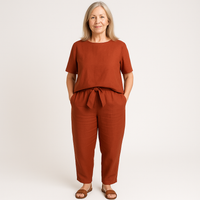 Mia Harper Tailored Wide-Leg Co-ord Summer Two-Piece Set