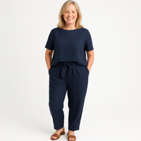 Mia Harper Tailored Wide-Leg Co-ord Summer Two-Piece Set