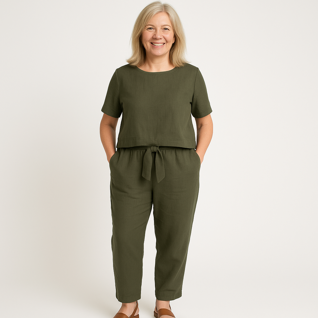 Mia Harper Tailored Wide-Leg Co-ord Summer Two-Piece Set