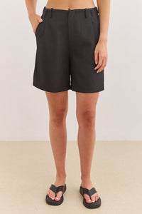 Magdalen High Waisted Pleated Bermuda Shorts