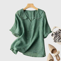 Chiara Scalloped Collar Relaxed Blouse