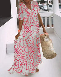Luna Lightweight Fluid Midi Summer Dress