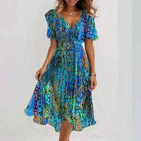 Julia Floral Midi Summer Dress