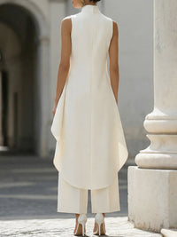 Meinir Tailored Wide-Leg Two-Piece Set