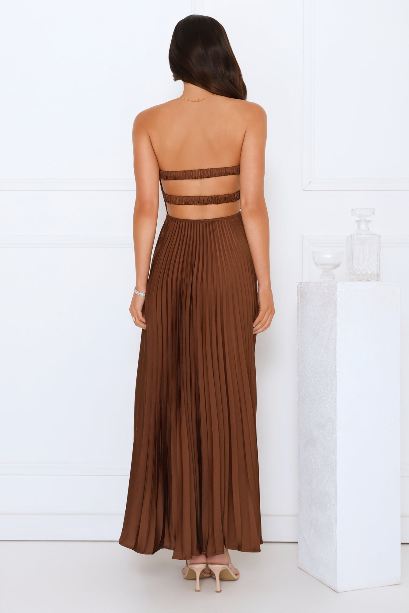 Fionnula Satin Wedding Guest Maxi Dress