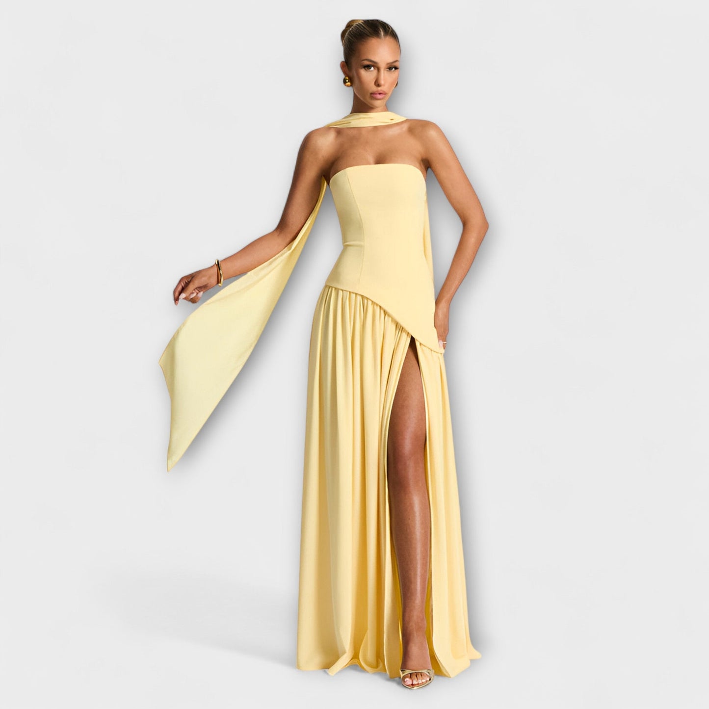 Corisande Corset Pleated Maxi Dress_8