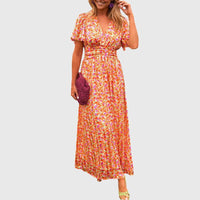 Eartha Floral V-Neck Maxi Dress