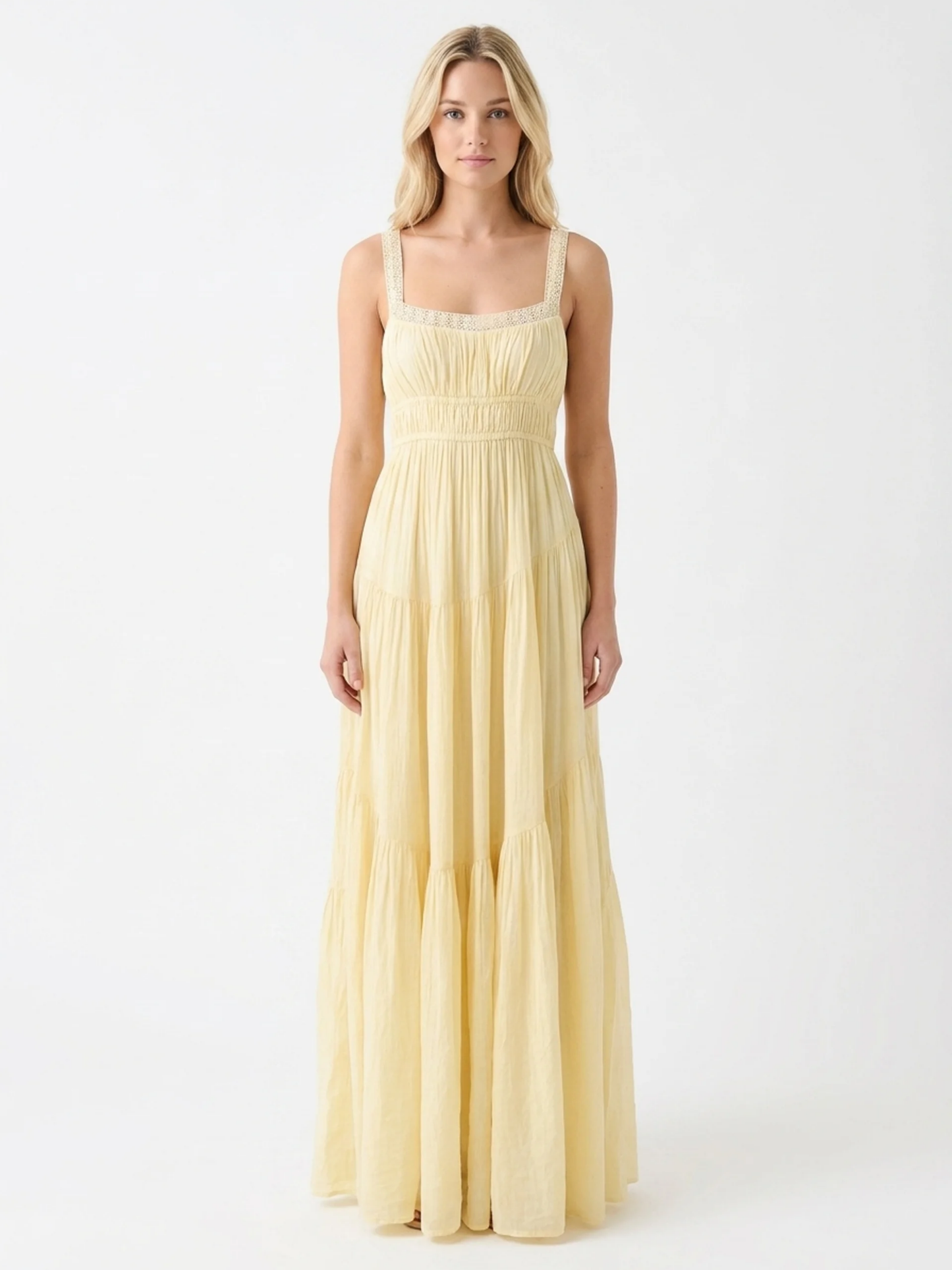 Cyrene Tiered Linen Maxi Dress_1
