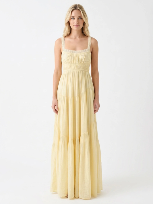 Cyrene Tiered Linen Maxi Dress_1