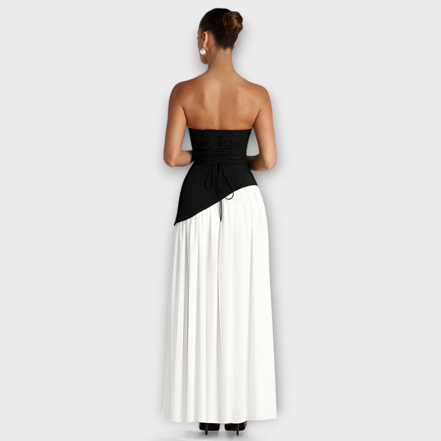 Corisande Corset Pleated Maxi Dress_16