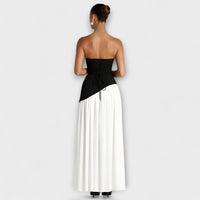 Corisande Corset Pleated Maxi Dress