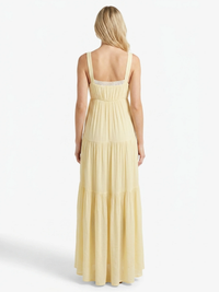 Cyrene Tiered Linen Maxi Dress