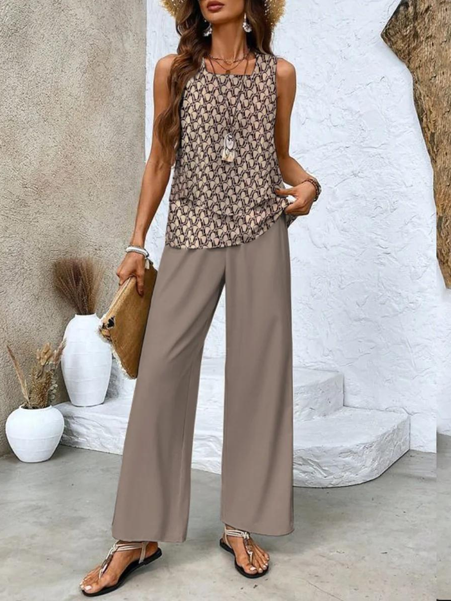 Gwyneth Wide Leg Two-Piece Set