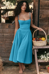Oriane Corset Waist Midi Dress