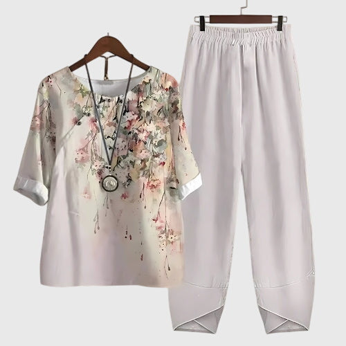 Elspeth Printed Relaxed Two-Piece Set