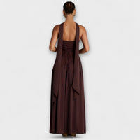 Corisande Corset Pleated Maxi Dress